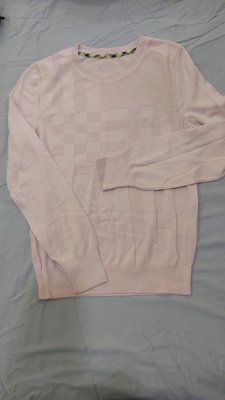 DAKS親膚粉紅色針織純羊毛衫 38號
