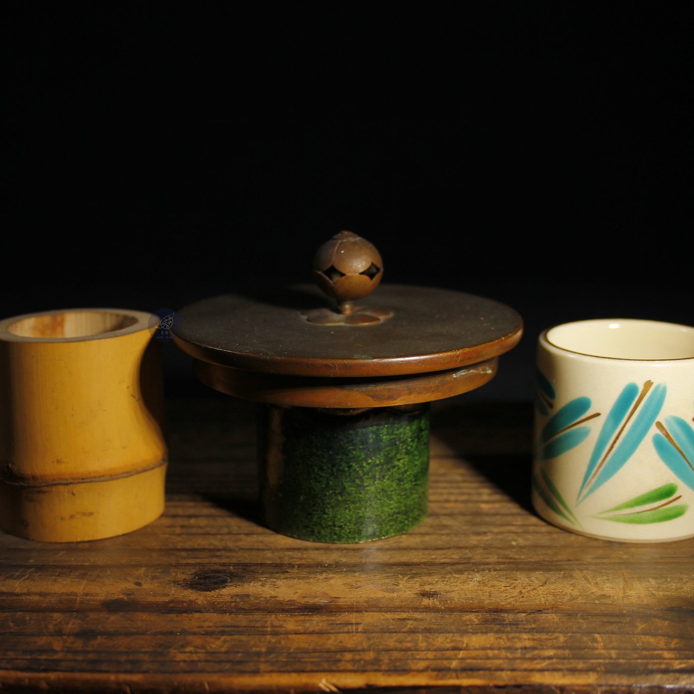 【桑園の】日本傳統茶道具蓋置杓置陶製竹製三件S 3325 | Yahoo 