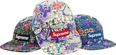 【HOMIEZ】2015 Supreme Quilted Paradise Camp Cap 五分割帽 3色 花卉變形蟲