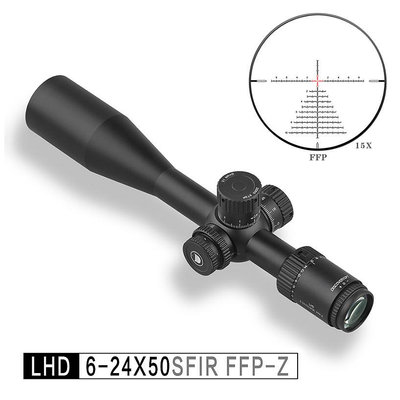 【BCS】DISCOVERY 發現者 LHD 6-24X50SFIR FFP-Z 前置直調 狙擊鏡 瞄準鏡-DI5843