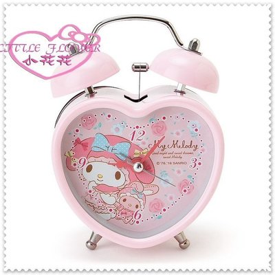 小花花日本精品♥ Hello Kitty  美樂蒂鬧鐘 雙鈴鬧鐘 夢絲帶 粉色小兔33147208