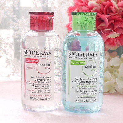 bioderma 貝德瑪 溫和潔淨化妝水液 新款按壓式 500ML 卸妝乳 卸妝水【毛毛屋】
