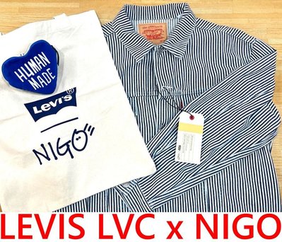 BLACK全新NIGO x LEVIS.JAPAN工裝夾克LVC復刻557赤耳布邊布TYPE 1 2 3直條紋工作外套