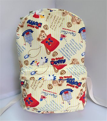 日韓 新款卡通可愛 史黛拉 達菲熊  帆布學院風親子帆布包 書包電腦 包 雙肩後背包 雙肩包 背包 包包