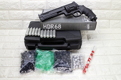 台南 武星級 UMAREX T4E HDR68 TR68 防身 左輪 鎮暴槍 CO2槍 全配版 + 槍盒 ( 17MM左輪槍鎮暴