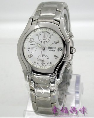 【 幸福媽咪 】SEIKO 日本 精工 鬧鈴 碼錶 三眼計時 時尚腕錶 SNA899P1