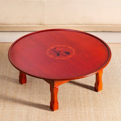 熱銷 鮮族炕幾桌榻榻米折疊桌家用圓形矮的小飯桌