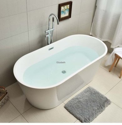 《優亞衛浴精品》Leschi 薄邊獨立式壓克力浴缸 130/140cm