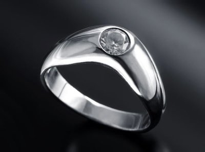【創銀坊】北歐 極簡風 925純銀 戒指 鑽石 寶石 手工 設計 藝術 普普風 喬治傑生 後現代 戒子(R-10501)