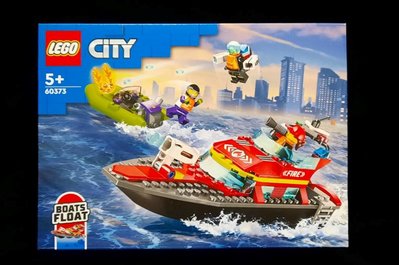 (STH)2023年  LEGO 樂高 CITY 城市系列 - 消防救援船    60373