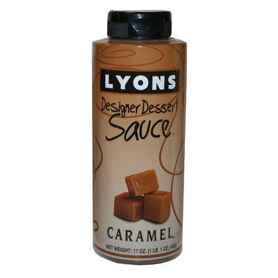 美國 Lyons 經典設計師裝飾醬 焦糖風味 482g/罐