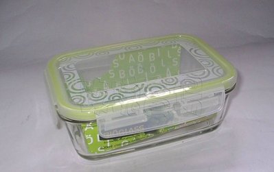 (玫瑰Rose984019賣場)正韓國製~密封玻璃保鮮盒~長方型1970ml~強化玻璃較耐摔.不輸樂扣(可微波)