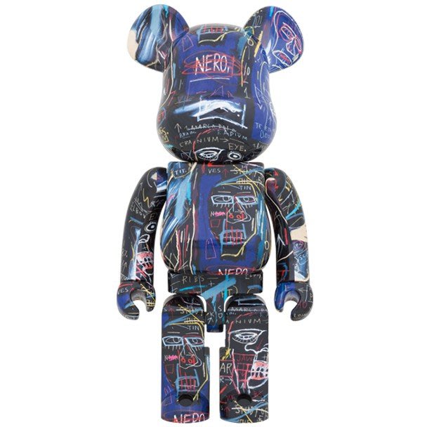 BEETLE BE@RBRICK 巴斯奇亞JEAN MICHEL BASQUIAT #7 NERO 400 100