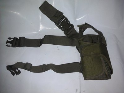 草綠色 龍捲風腿部槍套 M92F、Glock、M1911萬用型腰間套