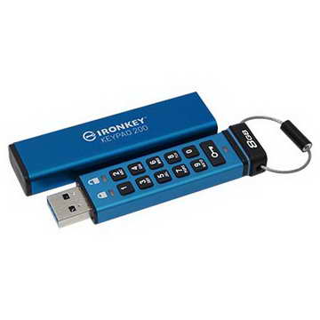 金士頓 Kingston IronKey Keypad 200 128GB 硬體型加密內建鍵盤隨身碟【風和資訊】