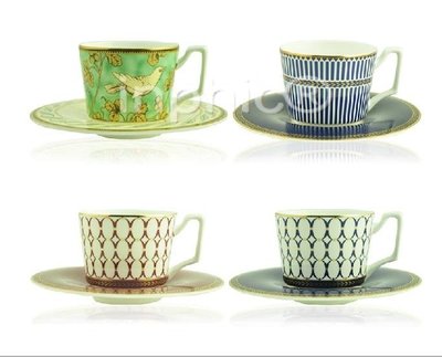 INPHIC-茶具 Star mug 骨瓷咖啡杯子 創意咖啡杯碟 高貴典雅 黃金鳥