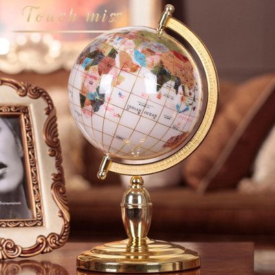 特賣-地球儀Touch Miss歐式寶石地球儀辦公桌室客廳擺件公司開業喬遷商務禮品世界地圖