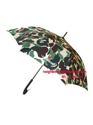 【全新現貨】潮牌BAPE綠迷彩加大雨傘大號折疊結實男女晴雨兩用防曬遮陽傘