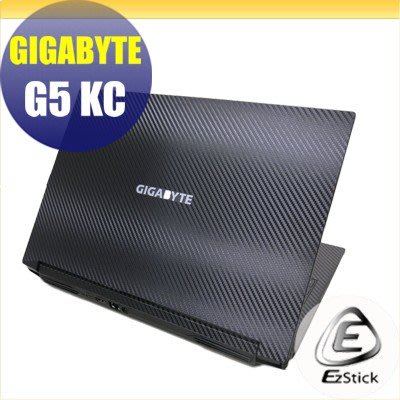 【Ezstick】GIGABYTE G5 KC G5 GD Carbon黑色紋機身貼 (含上蓋貼、鍵盤週圍貼)DIY包膜