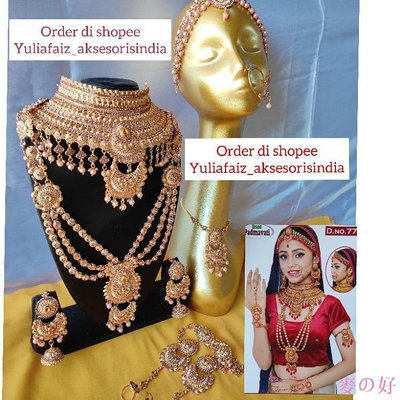 【精選好物】印度銀新娘項鍊套裝 / 新娘珠寶 / 印度銀項鍊
