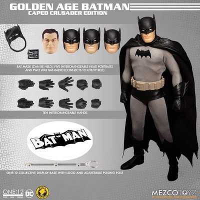 金錢貓雜貨 全新 Mezco One:12 披風戰士版 黃金時代 蝙蝠俠 Batman
