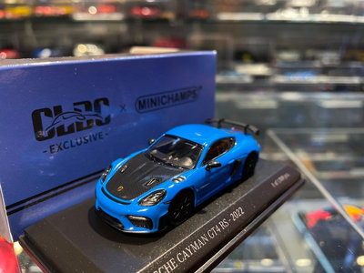 吉華@ 1/64 Minichamps Porsche Cayman GT4 RS 2022 Blue