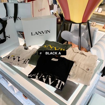 【BLACK A】精品LANVIN x GALLERY DEPT. 專櫃購買實拍 帽T、T恤、白色牛仔外套、休閒運動鞋 張哲瀚同款