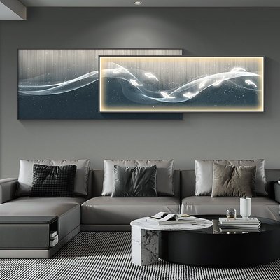 歐式掛畫現代簡約客廳裝飾畫高級感抽象沙發背景墻掛畫~特價家用雜貨