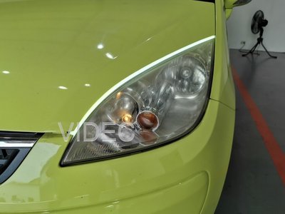 巨城汽車 三菱 COLT 大燈 安裝 雙色 LED 跑馬 高亮度 導光條 完全防水 日行燈