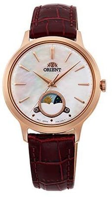日本正版 Orient 東方 SUN&amp;MOON RN-KB0002A 女錶 手錶 皮革錶帶 日本代購