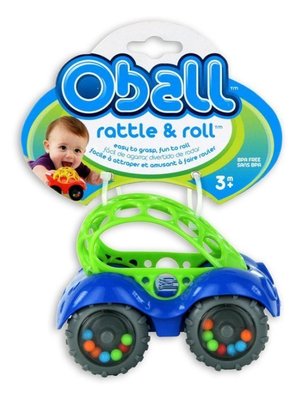 美國 OBALL 歡樂洞動球 小賽車系列_藍綠