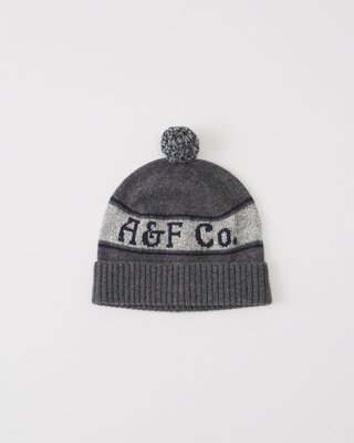 【天普小棧】AF Abercrombie&amp;Fitch A&amp;F Knit Beanie反折混羊毛針織毛線帽毛帽情侶帽