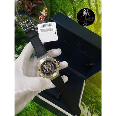 Connie代購#MASERATI 瑪莎拉蒂大三叉玫瑰金時尚腕錶-POTENZA系列(R8851108027)氣質經典 三號店