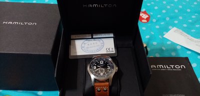 HAMILTON 軍錶H76515533 44mm 小秒圈 黑 全新稀有 ETA2895