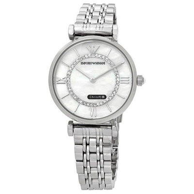 現貨 精品代購 EMPORIO ARMANI 亞曼尼手錶 AR1908 經典珍珠貝面 女錶  歐美代購 可開發票