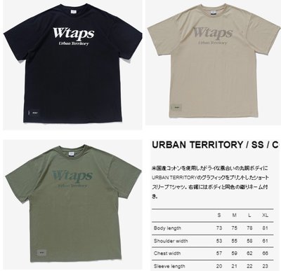 WTAPS URBAN TERRITORY SS COTTON TEE M Tシャツ/カットソー(半袖/袖なし) トップス メンズ 日本売上