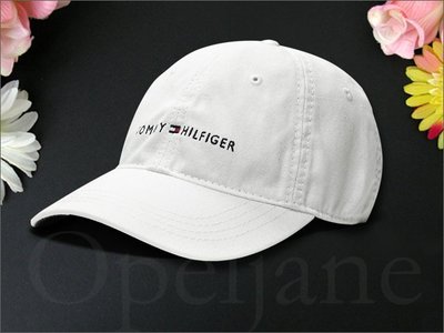 美國官網全新 Tommy Hilfiger Hat 白色運動慢跑遮陽帽 高爾夫球帽 可調整帽圍 棒球帽 愛Coach包包