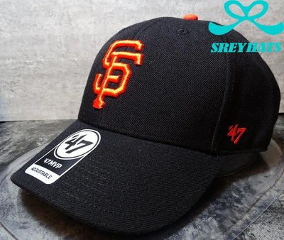 [SREY帽屋]預購＊47 BRAND MVP MLB 舊金山巨人 SF 硬版魔鬼氈 美國限定經典LOGO 老帽 棒球帽