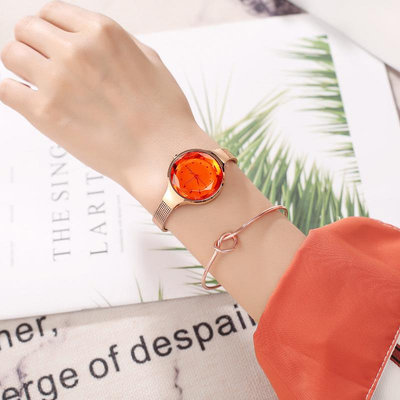 熱銷 雷諾達新品立體水晶鏡面石英錶防水時尚經典女士手錶腕錶潮流女錶581 WG047