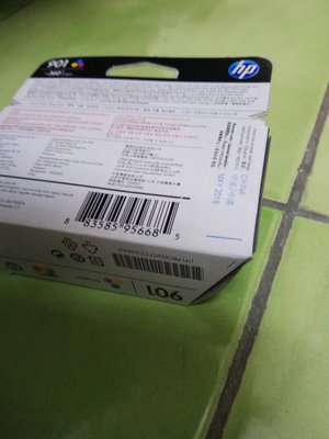 保固到2018/5月 HP CC656AA NO.901 原廠彩色墨水匣