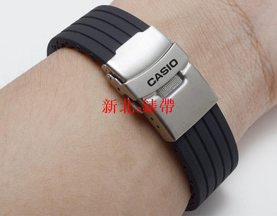 卡西歐適配手表帶 EFR-303 517 500 MTP-1374D劍魚橡膠表鏈20mm--木木錶帶