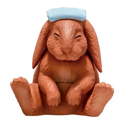 【QQ公仔物語】【NA398】【現貨滿千免運】三溫暖動物 蒸氣室的動物們 P4 扭蛋 單賣 兔子 熱賣商品