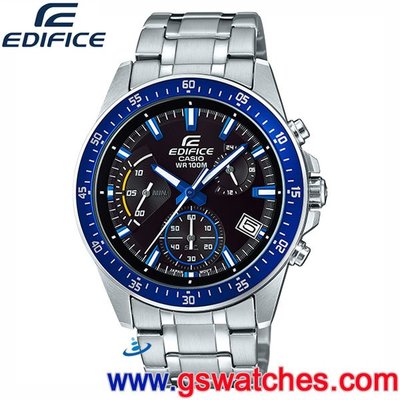 【金響鐘錶】全新CASIO EFV-540D-1A2,公司貨,EDIFICE,時尚男錶,計時碼錶,日期