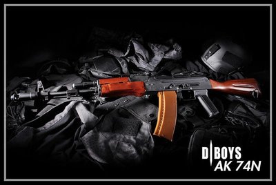 【原型軍品】全新 II 免運 DIBOY AK74N 鋼製實木電動槍 含充電器電池 ... BY-006B