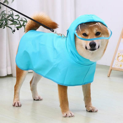 狗狗斗篷雨衣寵物全包柴犬柯基專用雨披防水防雨中型犬護肚子衣服