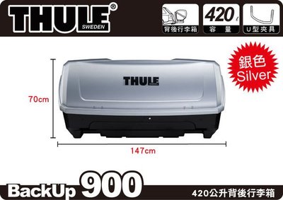 ||MyRack|| THULE BackUp 900 單開背後式行李 拖車式自行車架949專屬 儲物箱 置物箱 車頂箱