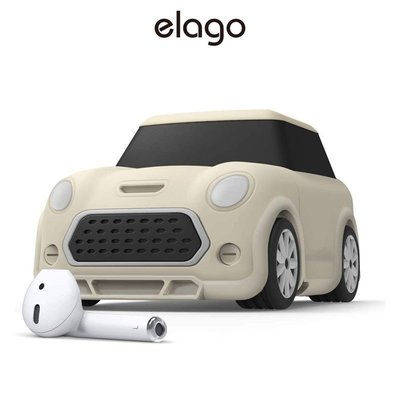 [elago] Mini Car Airpods 保護殼 (附鑰匙圈) (適用 Airpods 1&2)-華強3c數碼