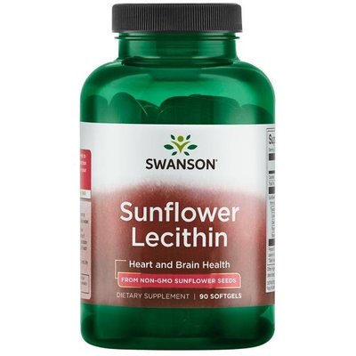 【Swanson】新款 向日葵卵磷脂 Sunflower Lecithin 非基改 卵磷脂1200 mg 90顆