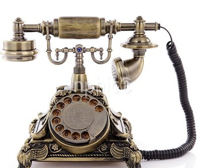 INPHIC-復古電話機旋轉盤復古電話機歐式老式復古電話古董復古電話座機