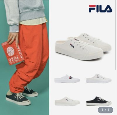 ✈️韓國代購正品《現貨+預購》FILA  菲樂 CLASSIC KICKS Mule 蕾絲 穆勒鞋 懶人鞋